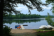 Private lake at Stateline Campresort & Cabins